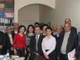 First graduates of the Freedom of Information Educational Center with FOICA's president Shushan Doydoyan and Vache Qalashyan, Head of "Union of Armenian State Servants" NGO  